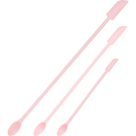 3 Spatule, silicone alimentaire, flexible, durable, cosmétique, cuisine, nettoyage facile (1/5)