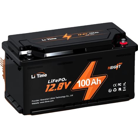 Batterie LiFePO4, Connectivité Bluetooth, Design Compact, noir (1/5)