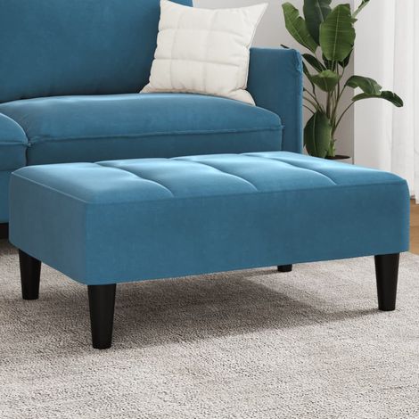 Fußhocker Blau 77x55x31 cm Samt vidaXL (1/4)