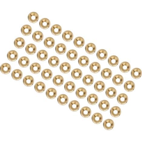 50 Stück M3 M6 CNC-Senkkopfschrauben aus reinem Kupfer, Unterlegscheiben, Flachkopfdichtungen, Industriebedarf (M4) (1/5)