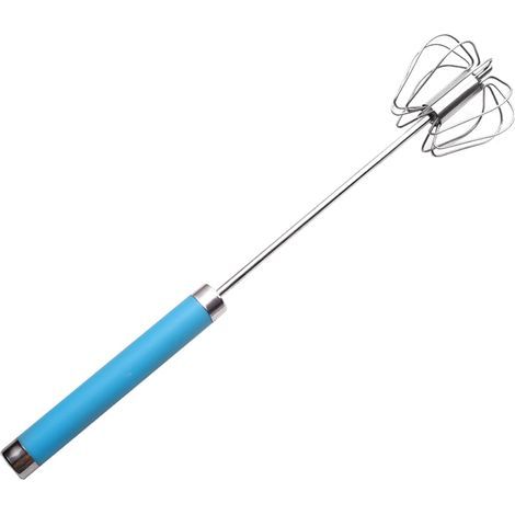 Batteur à Oeufs - Manuel et Semi-automatique - Mécanisme Rotatif en Acier Inoxydable - Pour Cuisine Maison - 1 Pièce (1/5)