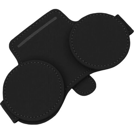 Car Sunglasses Holder, Magnetic PU Leather Visor with Glasses Storage, Suitable for Cars, Trucks, SUVs (1/5)