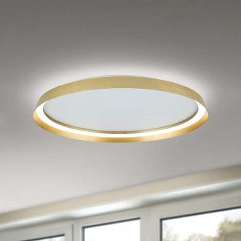 [NEUWERTIG] B-Ware Orion Deckenlampe LED Manta goldfarben dimmbar Aluminium Ø60cm 50W 2700K-4000K (1/2)