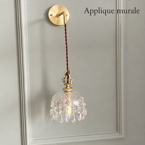 Nouveau modèle A - petite applique murale 15 cm avec câble avec LED 9W lumière 3 couleurs 36 × 36 × 36 cm 2 kg – Livraison gratuite