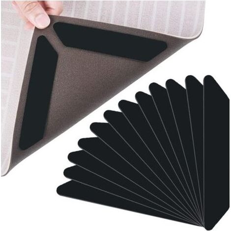 12 Grippers, Adhésifs Anti-Dérapants, Tapis, Pour Cuisine, Bureau, Salon (1/5)