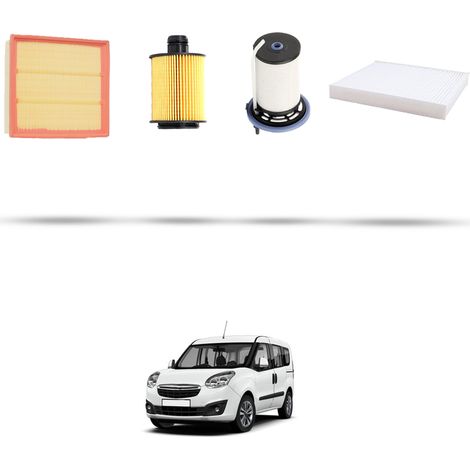 Kit tagliando 4 filtri compatibile con Opel Combo D 1.6 CDTI 66kw Dal 2012 (1/5)