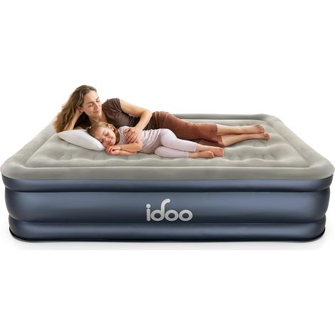 Matelas Gonflable 2 Personnes en 3 Min, pour Le Camping et la Maison (1/5)