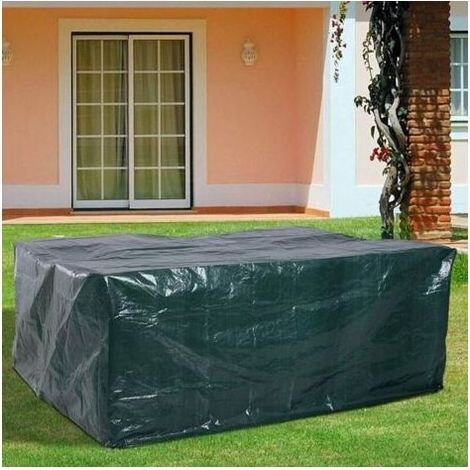 Housse Pour Salon De Jardin Étanche 240x140x90cm Bâche De Protection Bâche Anti-Uv Polyéthylène Respirant Pour Tables De Jardin Meubles De Terrasse Rectangulaire (1/4)