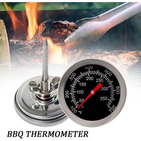 Thermomètre à fumée pour four à charbon, four en acier inoxydable, accessoires de barbecue, ustensiles de cuisine - AquaForge (1/5)
