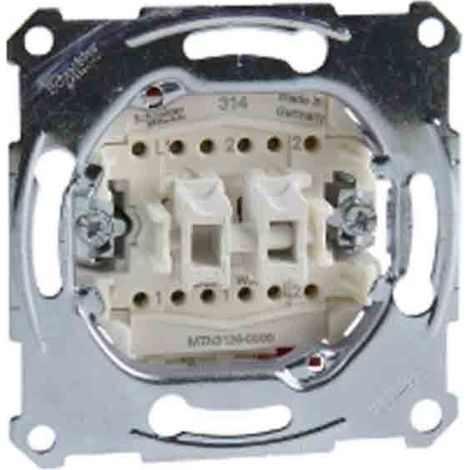 Schneider MTN3126-0000 mécanisme de commutation double 10A MTN3126-0000