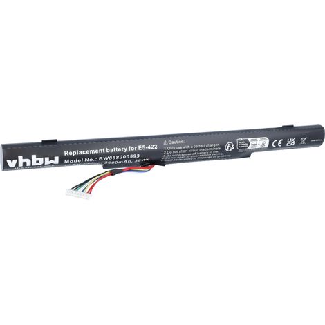 vhbw Akku kompatibel mit Acer Aspire ES1-422-256J, F5-571-50RK, F5-571G-P8PJ, F5-571G-384P, F5-571G-504H Notebook (2600 mAh, 14,8 V, Li-Ion) (1/5)