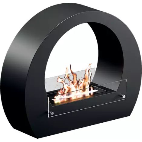 Biocamino da pavimento Tecno Air System bologna 52 x 64 x 23 cm 2,0 kw nero (1/7)