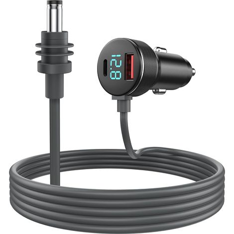 Cavo Starlink Mini - Accessori Starlink Mini Caricabatterie per auto 3 in 1, adattatore per accendisigari con display digitale, porte di ricarica rapida USB-C/USB per auto (3 m) (1/5)