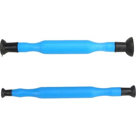 bâton de broyeur de soupape 2 pièces 225 mm / 8,9 pouces 205 mm / 8,1 pouces Entretien en plastique de cylindre de moteur de poignée d'outil de rodage de bâton de broyeur de valve bleue (1/5)