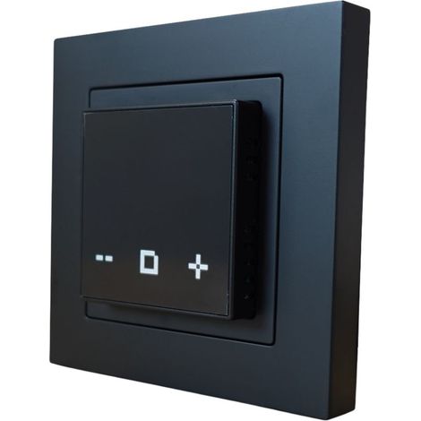 Thermostat encastrable Hornisse pour le contrôle de la température HOTHERM-44-WB noir (1/3)