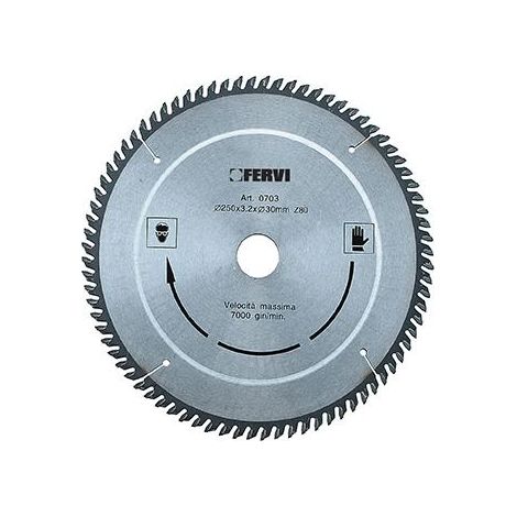 Lame scie circulaire hm widia pour bois disque 250x30 mm 60 dents 0702