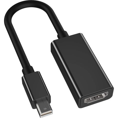 Adaptateur Mini DP vers HDMI pour MacBook Air/Pro, Microsoft Surface Pro 3/4, Mac Mini, moniteur, projecteur, etc. (1/5)