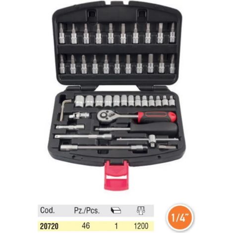SERIE BUSSOLE OMMA ATTACCO 1/4" (46 PZ) -OFFERTA- (1/2)