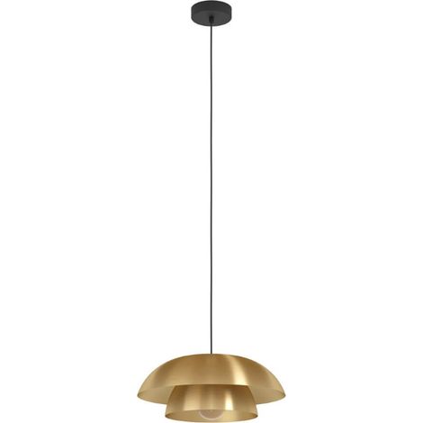 Lampe suspendue Cenciara Steel Black E27 1x40w H: 110cm Ø40cm Dimmable (1/3)