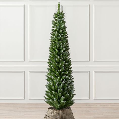 Snowy Pencil Christmas Tree (6ft) (1/5)