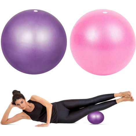 Pelota de ejercicios de Pilates, antideslizante, pelota de yoga a prueba de explosiones, pelota de yoga, pelota de ejercicios de 25 cm para abdominales y hombros, equilibrio, deporte, Pilates (1/5)