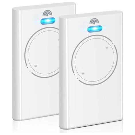 BARKBUSTERS Lot de 2 télécommandes 868 MHz pour ouvre-porte de garage XT2 868 SLH LR, 2 canaux, blanc (1/4)