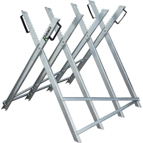 Ribimex PRICPB Cavalletto Taglialegna, Pieghevole, Argento (1/7)