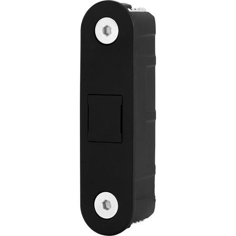 cerradero touch puerta aluminio gris r7036, blanco mate, negro mate acabado negro mate