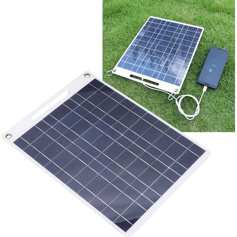 Chargeur solaire pour téléphone portable 13 W 5 V, panneau solaire flexible, chargeur solaire pour sac à dos avec double sortie USB (1/5)