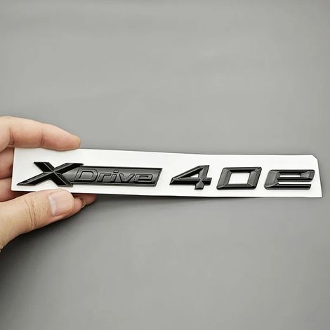 (XDrive 40e Noir) - Logo XDrive 3D en ABS, emblème de coffre arrière, autocollant latéral, compatible avec BMW X5 F15 G05, accessoires extérieurs arrière (1/5)