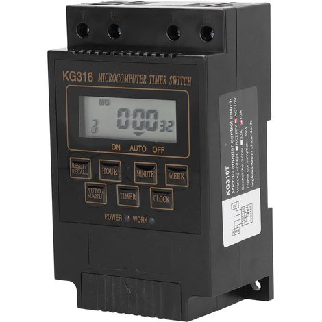 110V Zeitschaltuhr KG316T Automatischer Zeitregler 10A für Außenstraßenbeleuchtung (1/5)