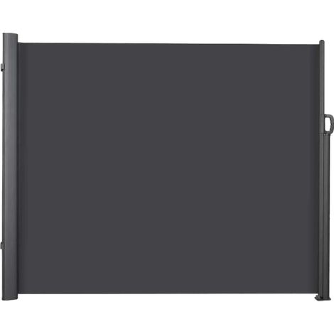 Store latéral rétractable, protection UV, résistance aux intempéries, Rouge (1/2)
