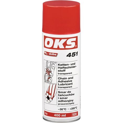 Ketten- u.Haftschmierstoff OKS 451 400ml transp.Spraydose OKS (1/5)