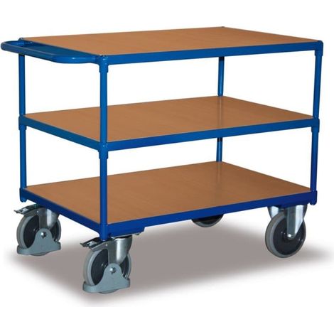 VARIOfit Schwerer Tischwagen mit 3 Ladeflächen 1.000 x 600 mm (1/2)