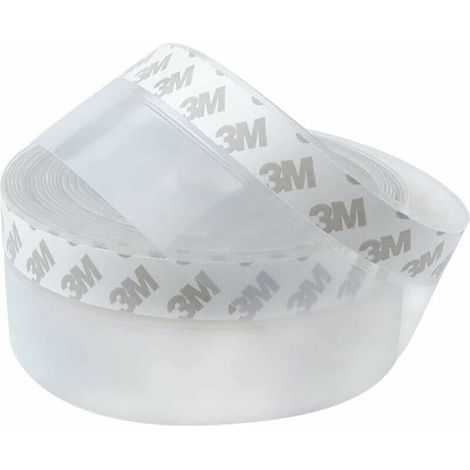 2 pièces Bas de Porte Adhésif, 5M x 4,5CM Bande d'étanchéité Autoadhésive de Silicone pour Porte et Fenetre. Protection contre l 'eau, Protection contre les Insectes, Réduction du Bruit (1/5)