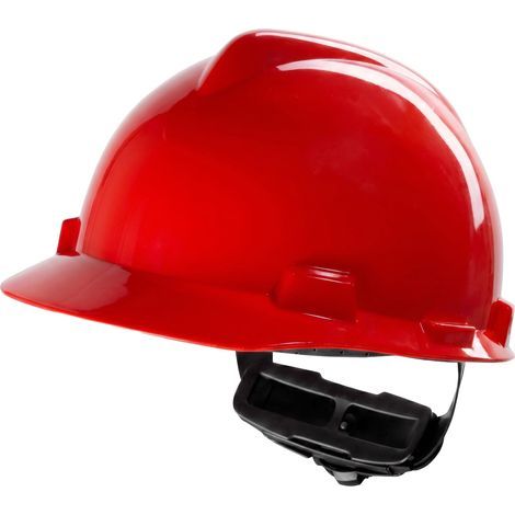 MSA V-Gard Casque de chantier – Casque de protection non ventilé pour chantier et électricien – Casque léger conforme à la norme DIN EN 397 pour le travail (1/4)