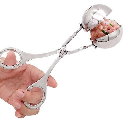 Fleischbällchenformer aus Edelstahl, kreativer Granulator, DIY-Küchengerät 18 x 4,5 cm (1/3)