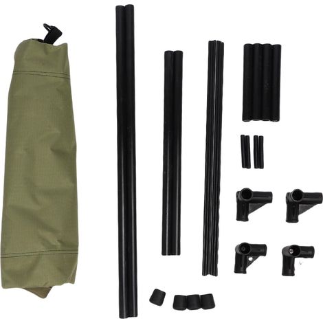 Decdeal Lit surélevé pour chien avec auvent amovible, lit d'extérieur à haute charge pour chiens et chats, Extra Large, 32,7 X 24,4, 31,5 pouces (1/5)