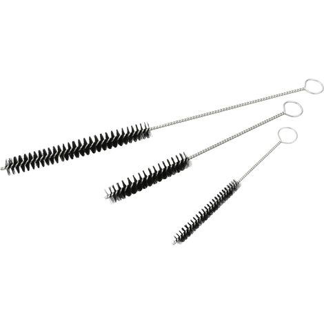 SET KIT SPAZZOLE PULIZIA SEDE INIETTORI E CANDELETTE 3pz SCOVOLI GEKO G02656