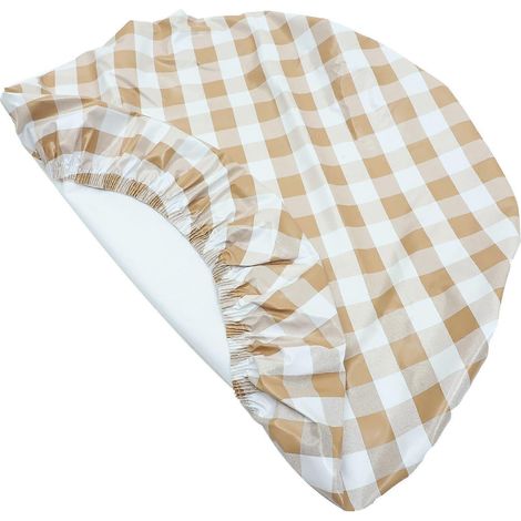 Nappe ronde d'extérieur facile à nettoyer, idéale pour le camping et les réunions de famille, 90 x 90 cm, 1 pièce (1/5)