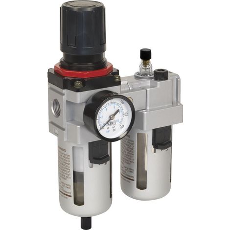 Sealey Air Filter Regulator Lubricator High Flow 99cfm SA4001
