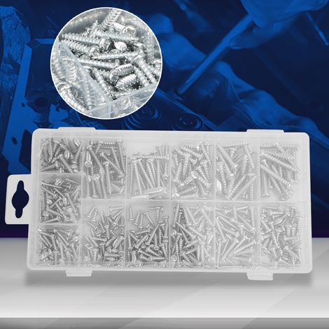 550-teiliges Kreuzschlitzschrauben-Set M3, M3,5, M4, M5 in einer Box (1/5)