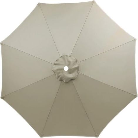 3.5M Rechange pour parasol de patio en extérieur  Remplacement robuste pour parapluie de marché  Toile de parasol pour 8 baleines  Protection UV et imperméable  auvent de rechange Seulement,Taupe
