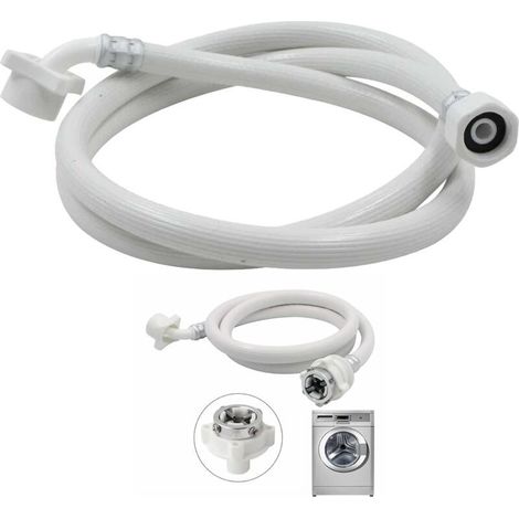 Rallonge d'arrivée d'eau pour lave-linge de 1,5 m, diamètre du filetage 25 mm, alimentation en eau pour lave-linge, lave-linge avec eau froide-AquaForge (1/5)