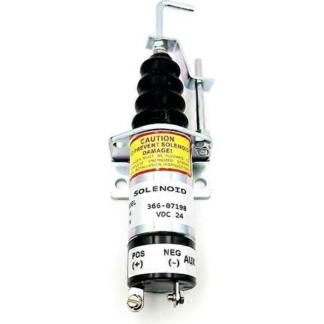 Kraftstoffabsperrventil für Motoren 366-07198 (24 V) - Dieselmotorenteil (1/5)