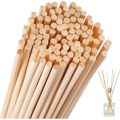 100 Pieces Ø3 mm x 30 cm Natural Rattan Fragrance Diffuser Sticks (1/5)