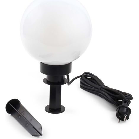 Wiltec Sfera luminosa per esterno Ø20 cm Lampada da giardino con picchetto IP44 40 W attacco E-27 (1/5)