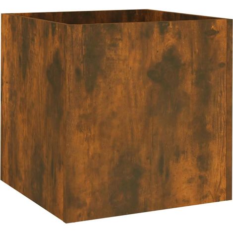 Maison Exclusive - Pflanzgefäß Räuchereiche 40x40x40 cm Holzwerks (1/5)