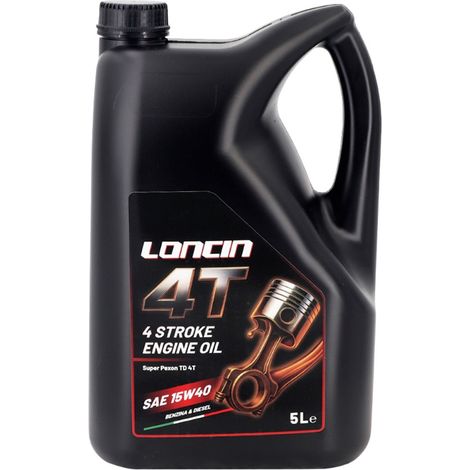 Aceite de motor de gasolina de 4 tiempos LONCIN SAE 10W30 para cortacéspedes - 5 L (1/3)