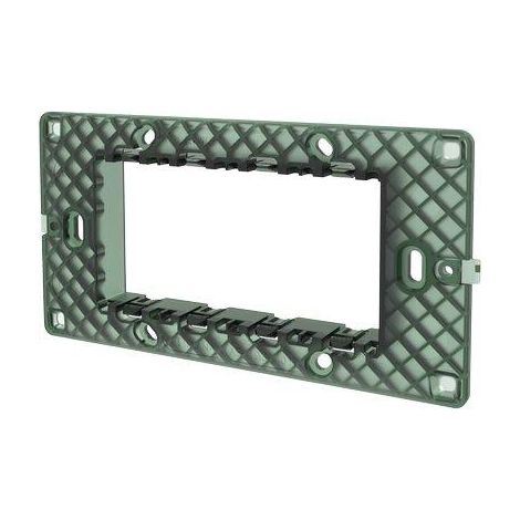 SUPPORTO FRUTTI AVP - PC NERO POSTI 4- 8 pezzi